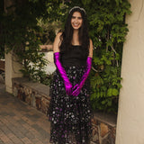 Amethyst Stars Tiered Maxi Skirt