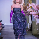 Amethyst Stars Tiered Maxi Skirt