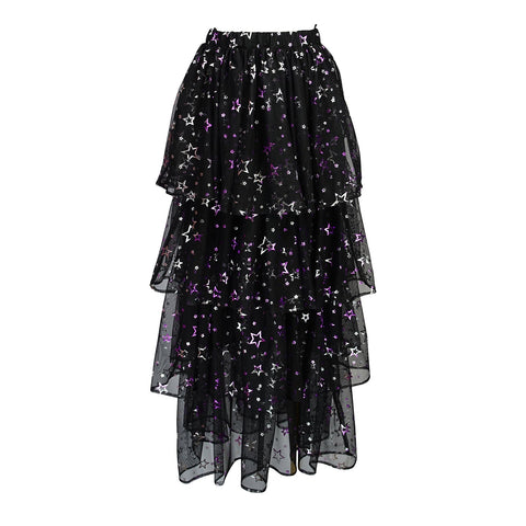 Amethyst Stars Tiered Maxi Skirt