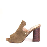 Amore Suede High Heel Mules