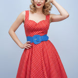 Bright Blue Elastic Belt