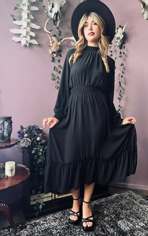 Dorothea - Classic Boho Shirred Witch Dress