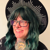 Vegan Felt Hat - XL Brim - Dahlia Burst