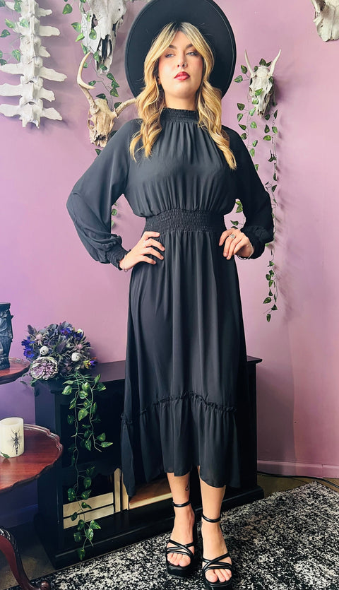 Dorothea - Classic Boho Shirred Witch Dress