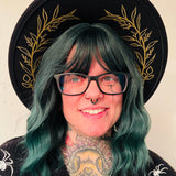 Vegan Felt Hat - XL Brim - Fern Crown
