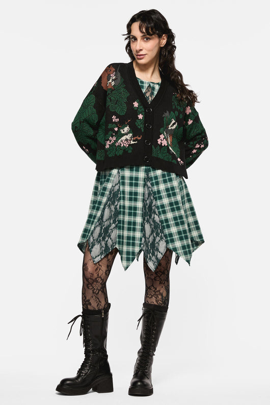 Keeper Of The Woods Graphic Knit Cardigan