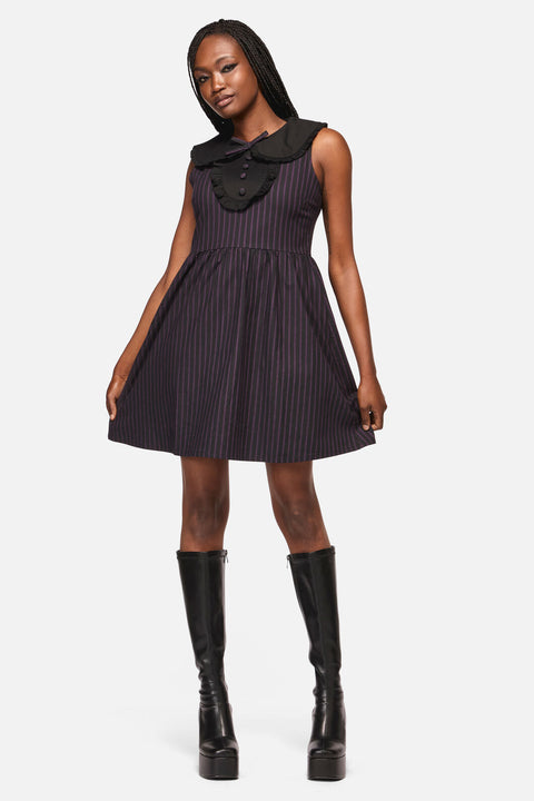 Sabrina Pinstripe Goth Dress
