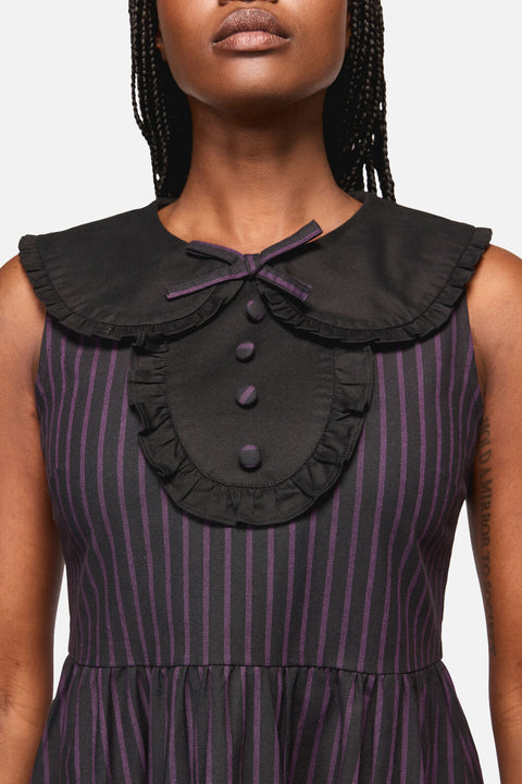 Sabrina Pinstripe Goth Dress