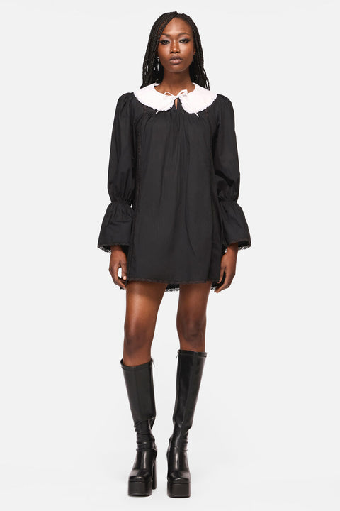 The Adorned Collar Lace Dress