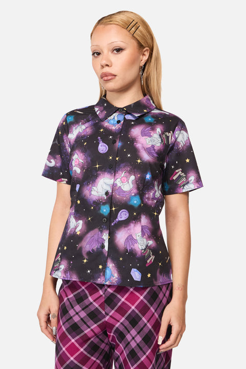 Witches Familiar Short Sleeve Blouse