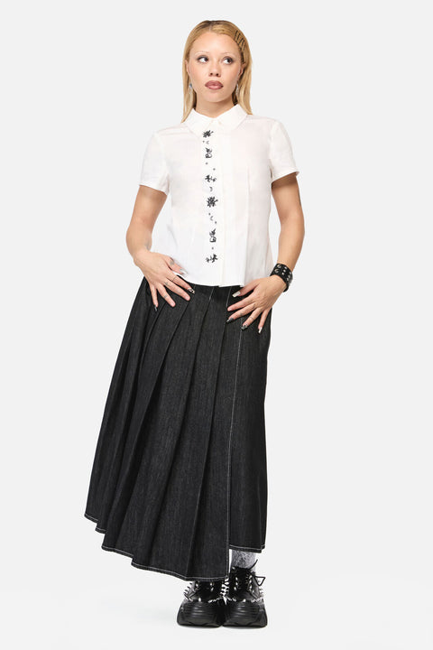 Fiona Embroidered Placket Blouse