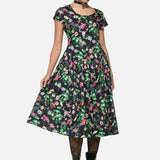 See No Evil Print Midi Dress