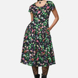 See No Evil Print Midi Dress