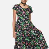 See No Evil Print Midi Dress