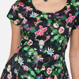 See No Evil Print Midi Dress