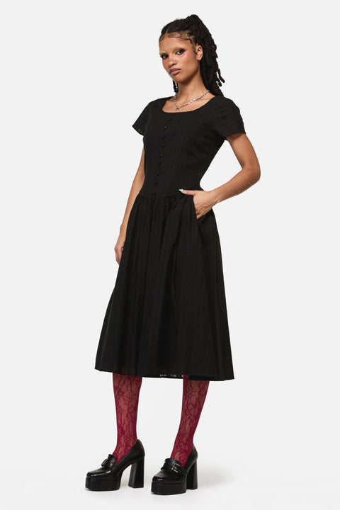 Witches Drop Waist Midi Dress