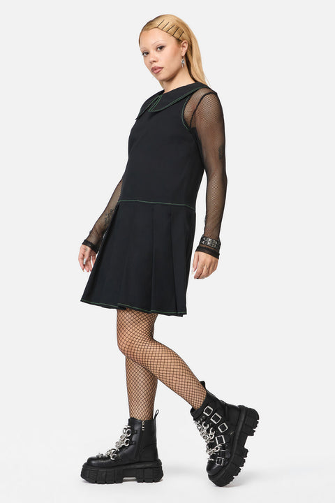 Wired Collar Sleeveless Dress