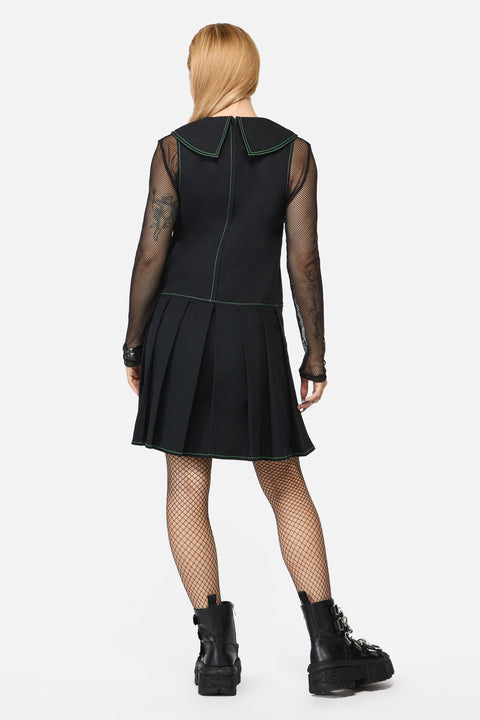 Wired Collar Sleeveless Dress