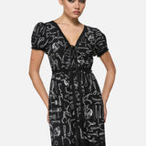 Barbaric Print Goth Dress