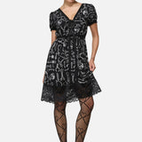 Barbaric Print Goth Dress