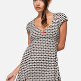 Glass Heart Babydoll Mini Dress