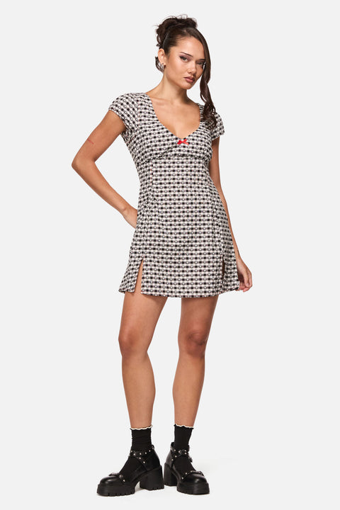 Glass Heart Babydoll Mini Dress