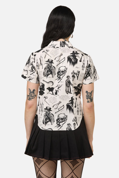 Plague Doctor Goth Blouse