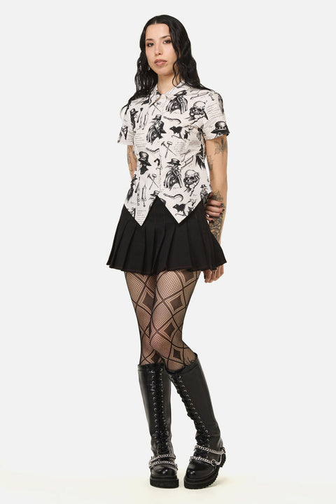 Plague Doctor Goth Blouse