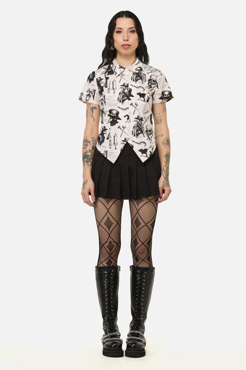 Plague Doctor Goth Blouse