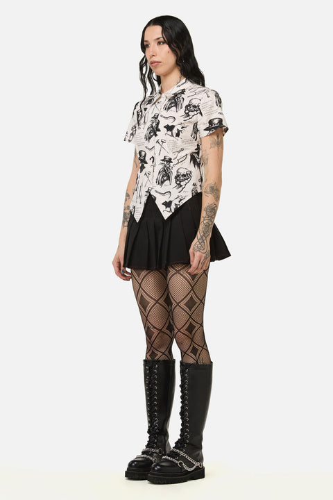 Plague Doctor Goth Blouse