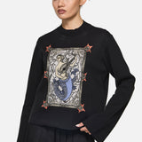 Metalwork Knit Sweater