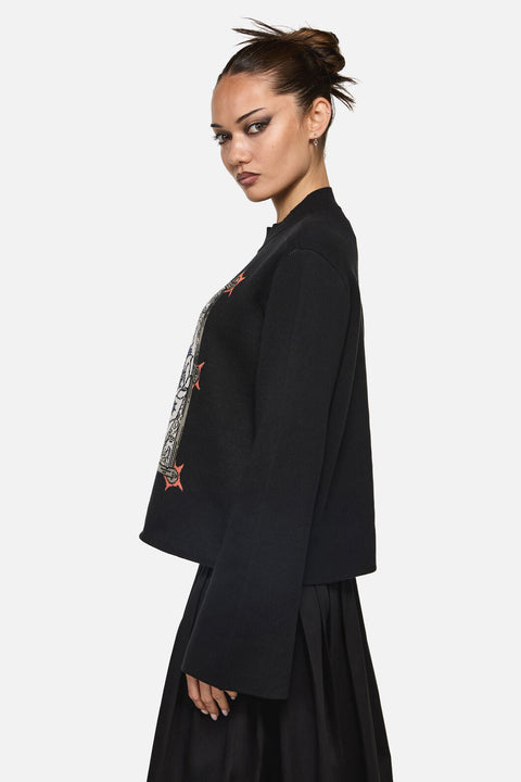 Metalwork Knit Sweater