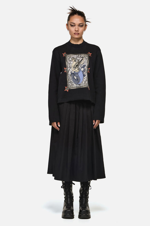 Metalwork Knit Sweater