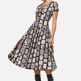 Cloister Goth Midi Dress