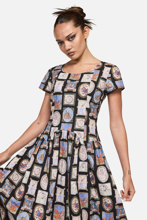 Cloister Goth Midi Dress