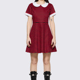 Trad Emo Stripe Skater Dress