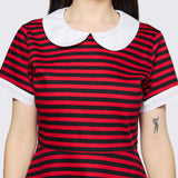Trad Emo Stripe Skater Dress