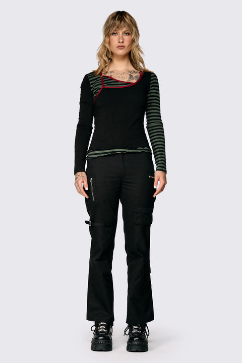 Consume Faux Wrap Top