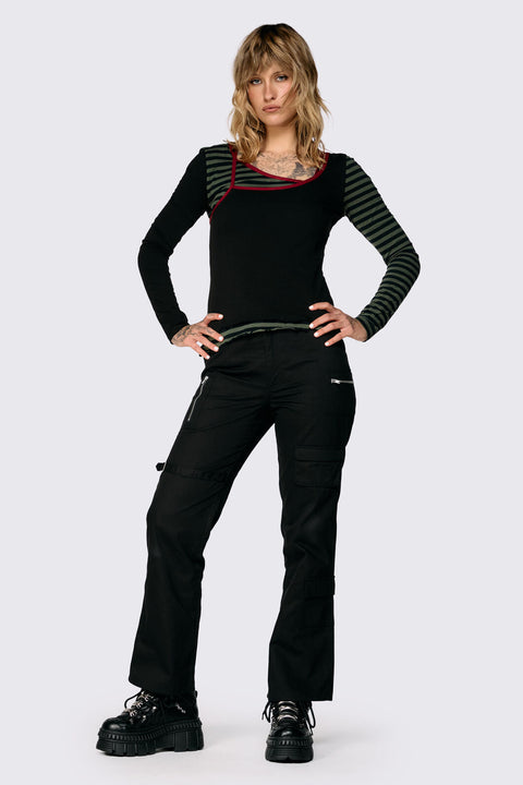 Consume Faux Wrap Top