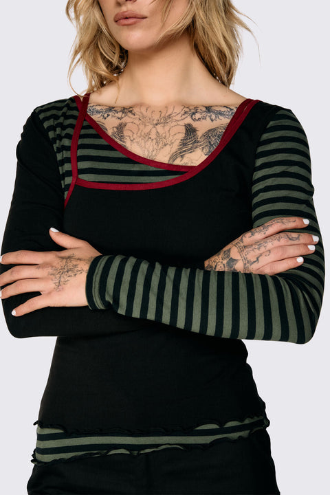 Consume Faux Wrap Top