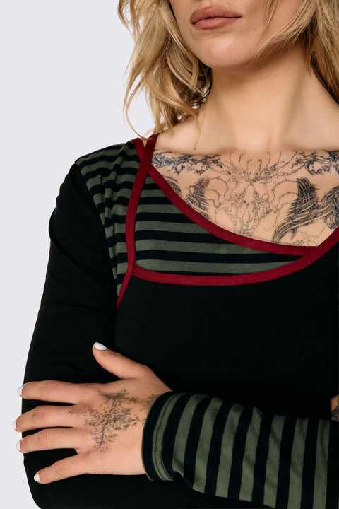 Consume Faux Wrap Top