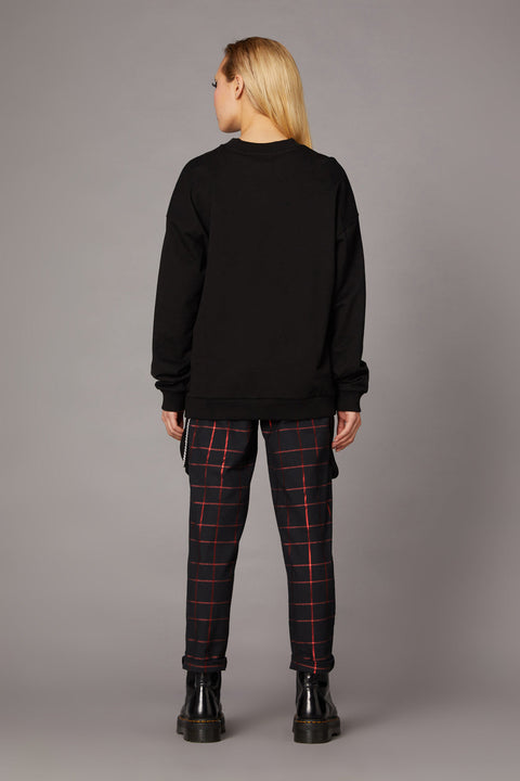 Vampire Print Sweatshirt