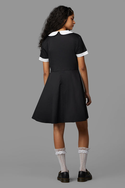 sourpuss skater dress Sourpuss Clothing - Polo Skater Black
