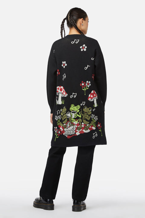 Froggy Picnic Cardigan