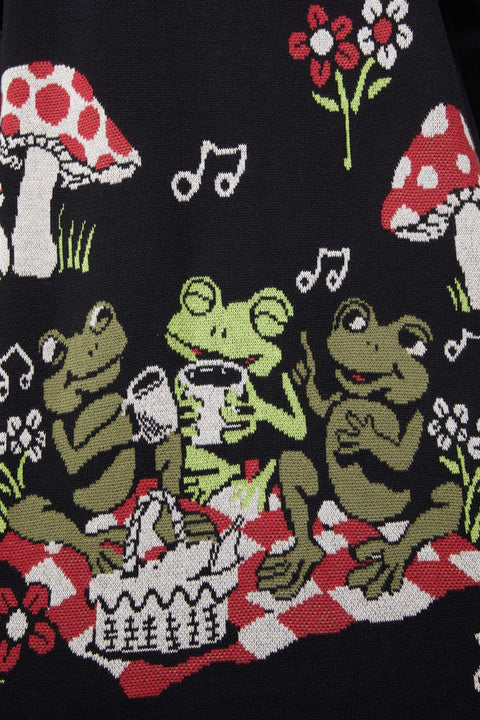 Froggy Picnic Cardigan