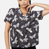 Larvae Print Blouse
