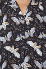 Larvae Print Blouse