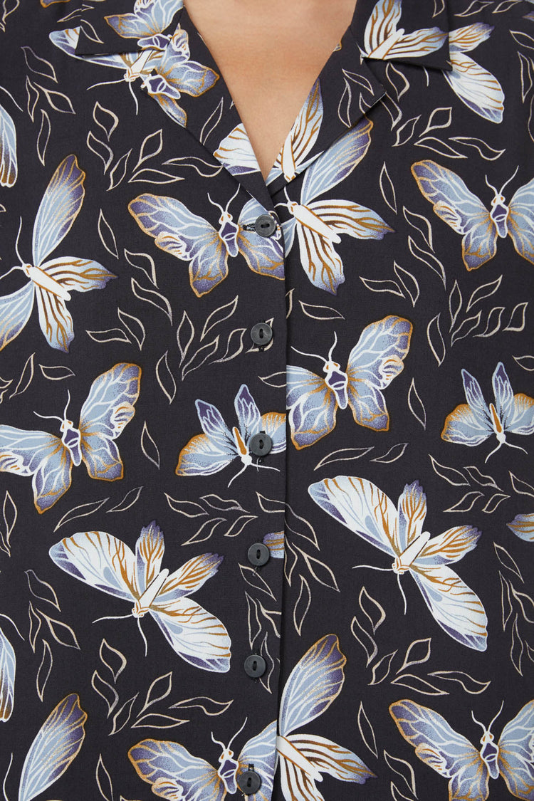 Larvae Print Blouse