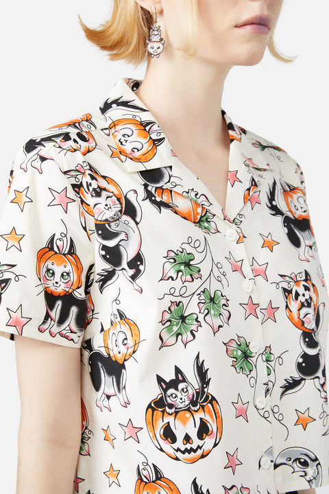 Pumpkin Patch Kitty Blouse