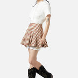 Saloon Gingham Skort